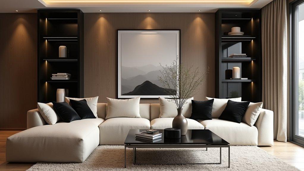 Warm contemporary interior